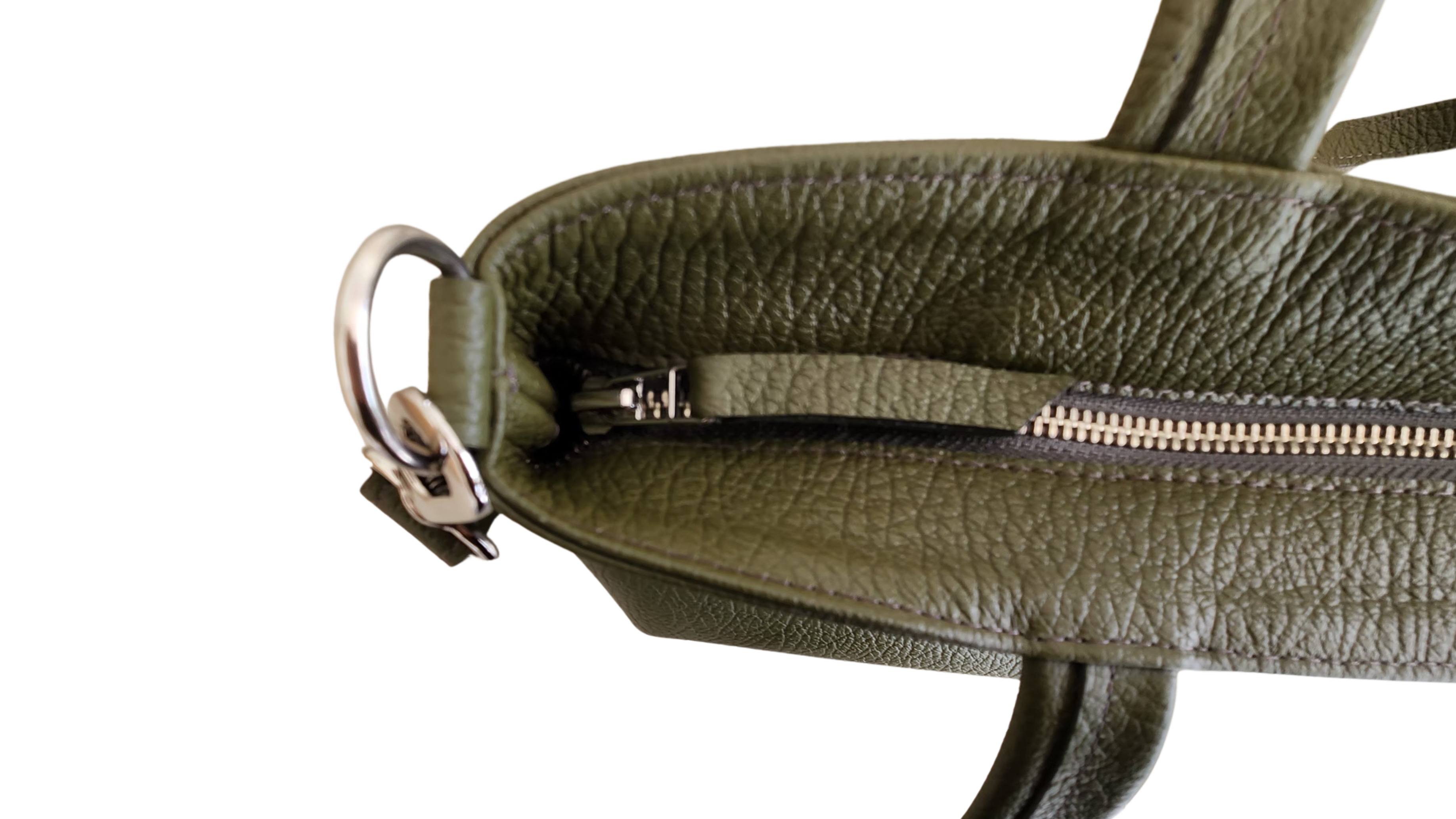 Tote Atacama - Color Verde - Cuero LWG - Hecho a mano  4