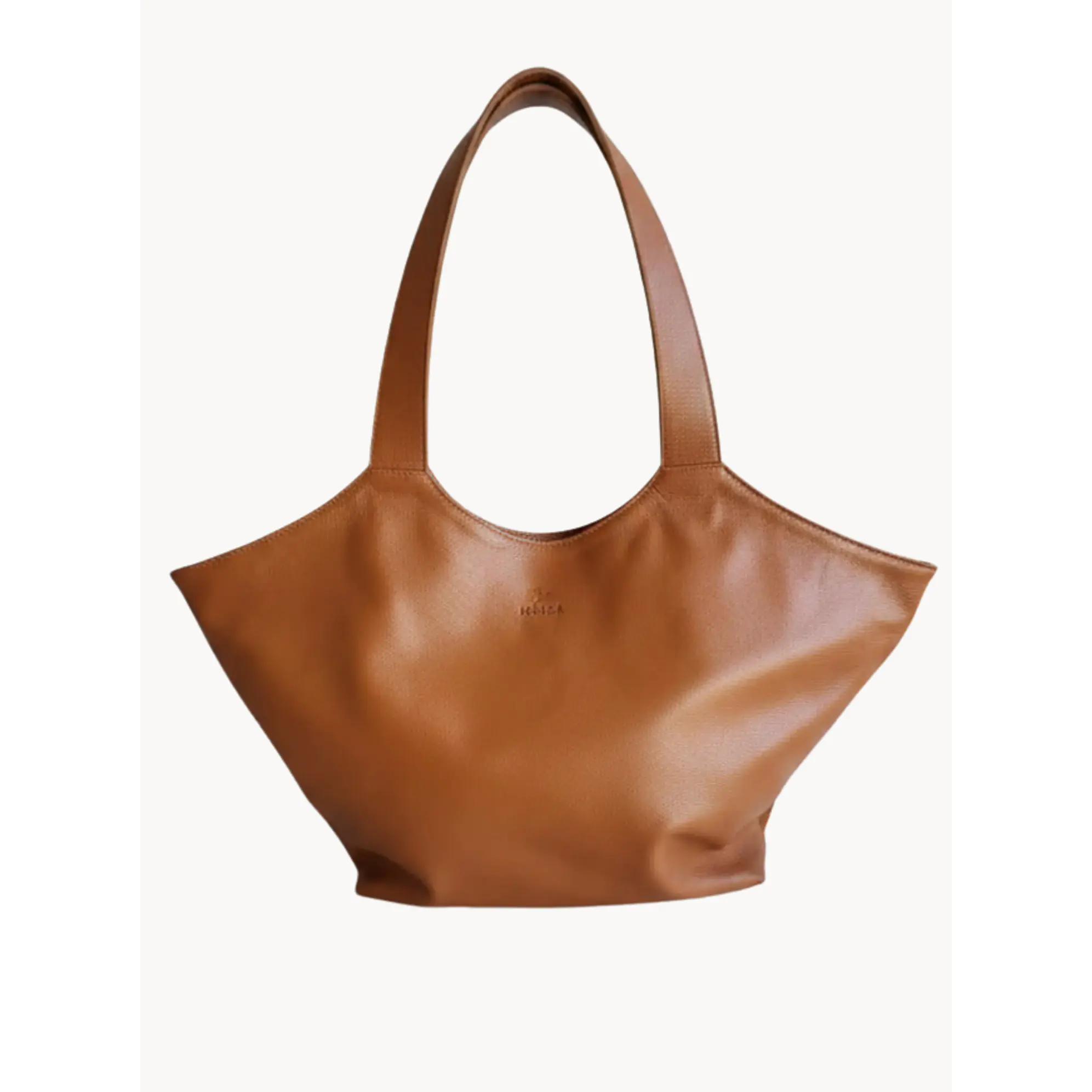 Shopper Isolda Caramelo - Cuero LWG - Hecho a mano 1