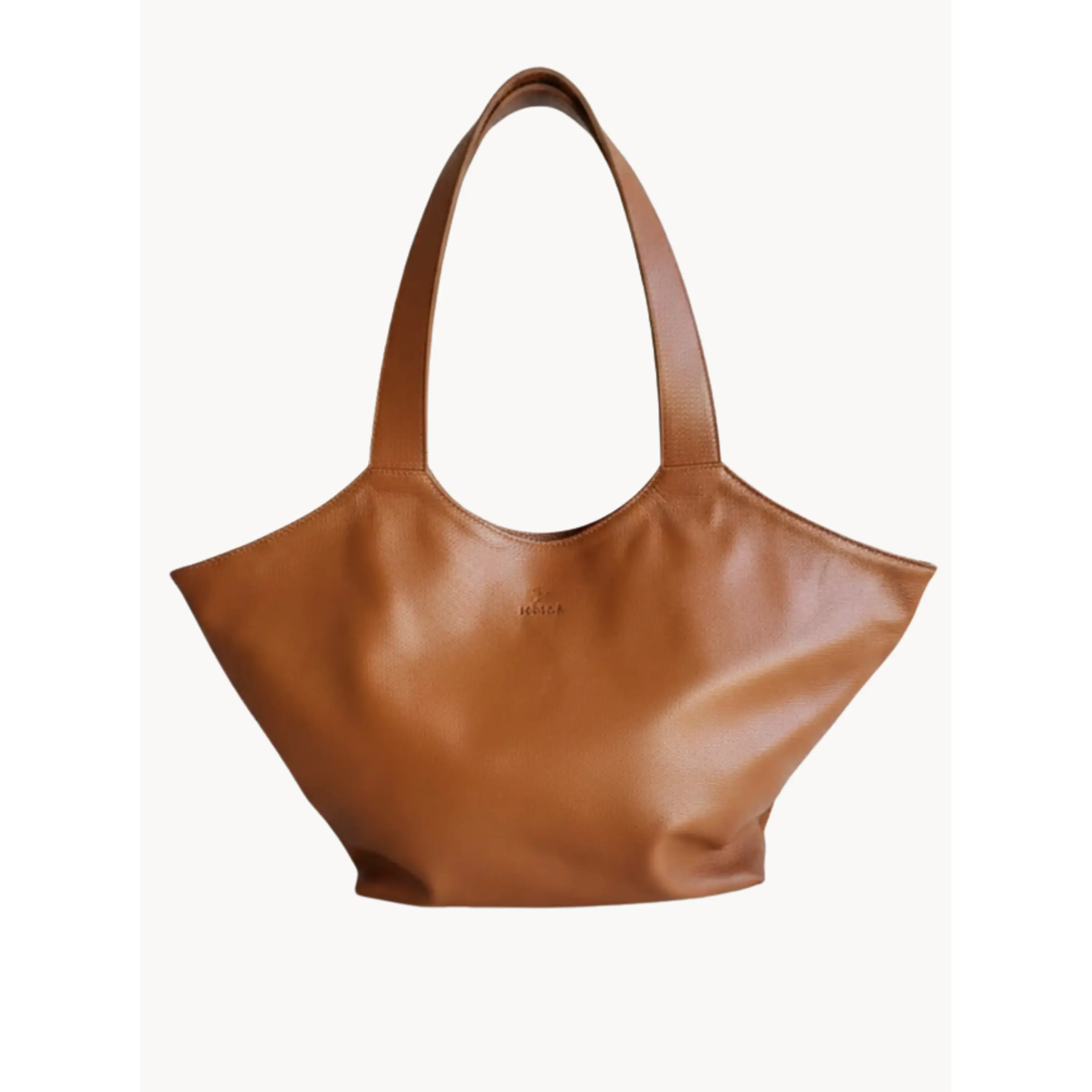 Shopper Isolda Caramelo - Cuero LWG - Hecho a mano 1