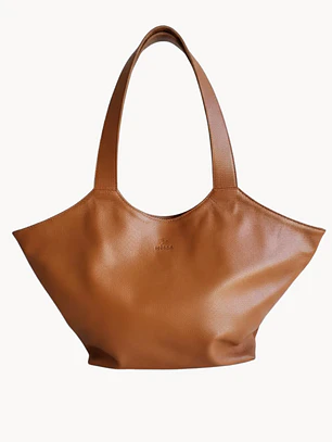 Shopper Isolda Caramelo - Cuero LWG - Hecho a mano