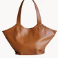Shopper Isolda Caramelo - Cuero LWG - Hecho a mano - Miniatura 1