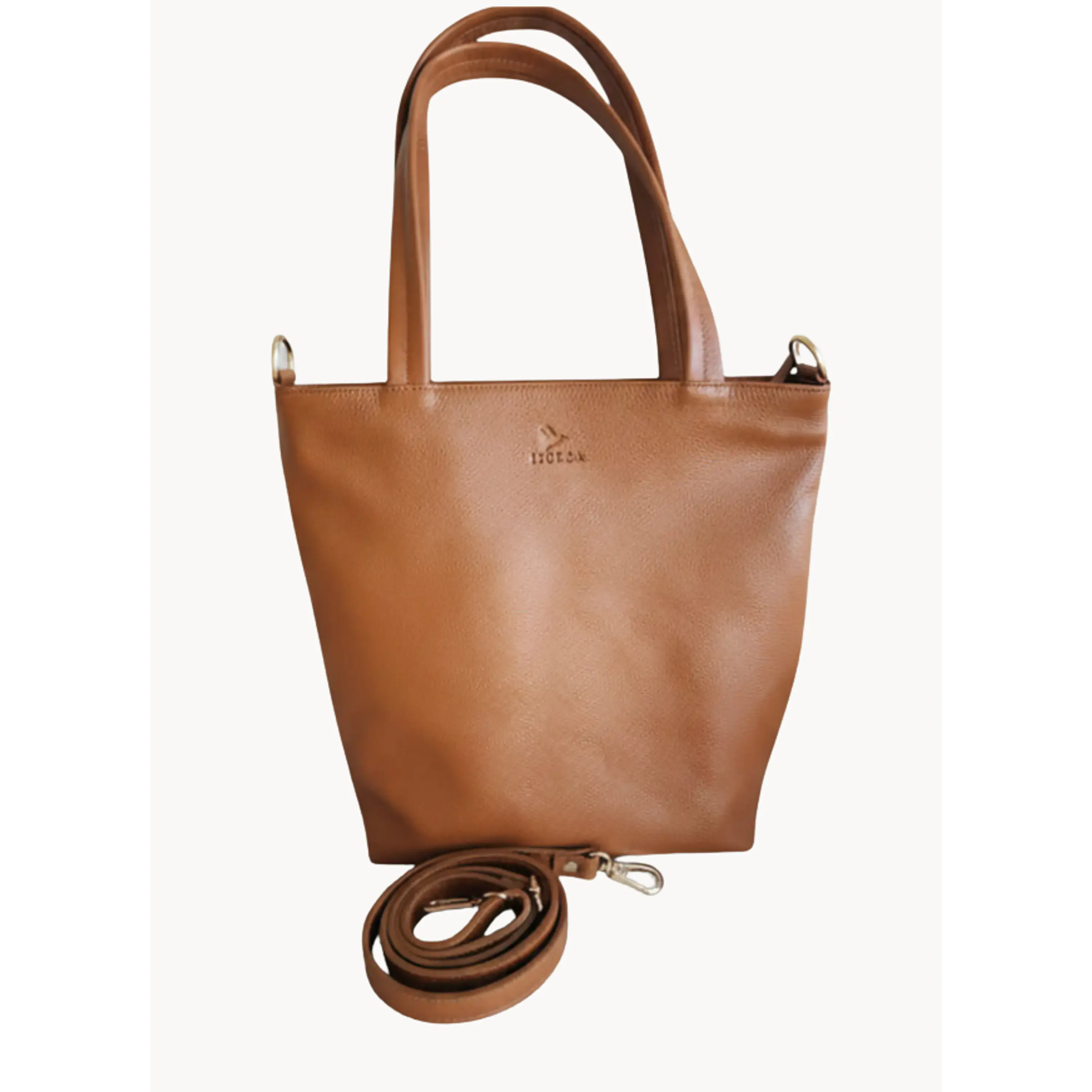 Tote Colibrí  Caramelo - Cuero LWG - Hecho a mano 1