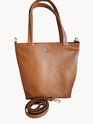 Tote Colibrí  Caramelo - Cuero LWG - Hecho a mano