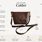 Cartera Colibrí - Color Chocolate - Cuero LWG - Hecho a mano - Miniatura 2
