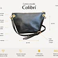 Cartera Colibrí Negra - Cuero LWG - Hecho a mano - Miniatura 2