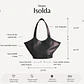 Shopper Isolda Negro - Cuero LWG - Hecho a mano - Miniatura 2