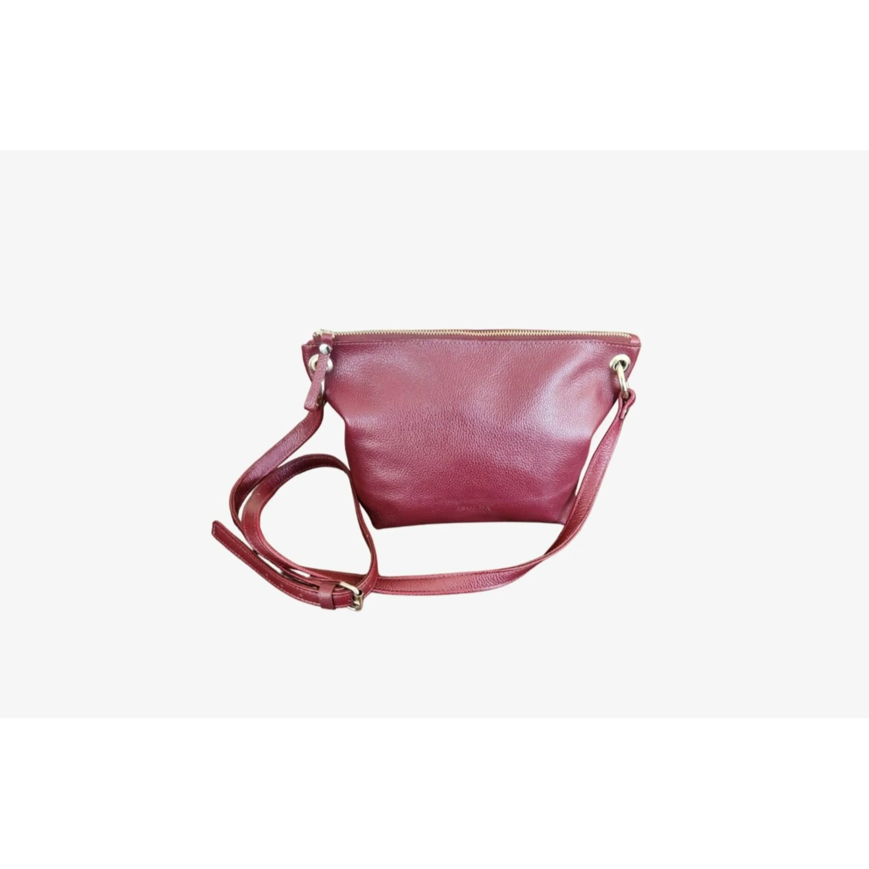 Cartera Colibrí Burdeo - Cuero LWG - Hecho a mano 1
