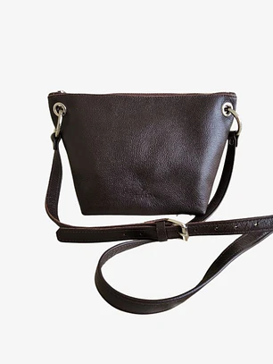 Cartera Isolda Chocolate - Cuero LWG - Hecho a mano