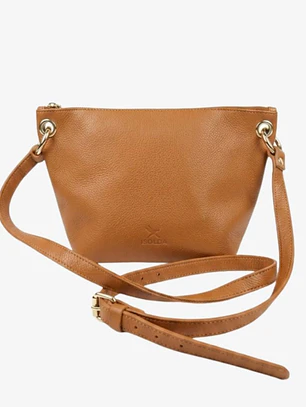 Cartera Colibrí Caramelo - Cuero LWG - Hecho a mano