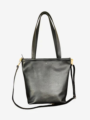 Tote Colibrí Negro - Cuero LWG - Hecho a mano