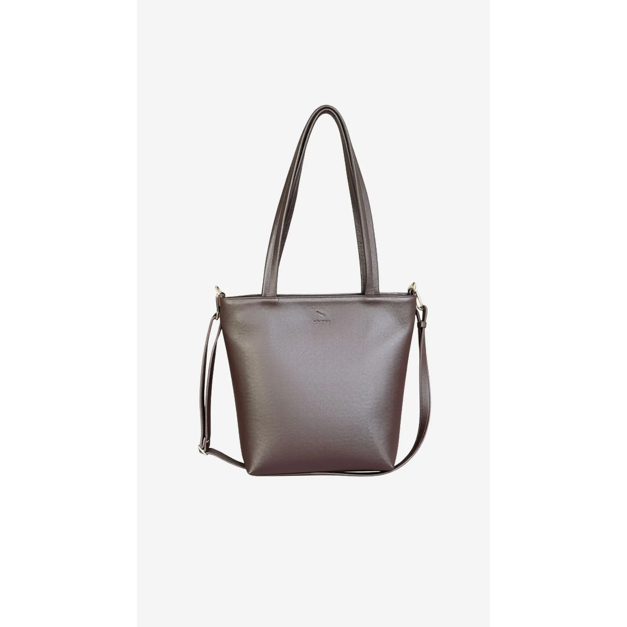 Tote Colibrí Chocolate - Cuero LWG - Hecho a mano  1