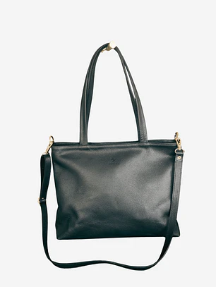 Cartera Atacama Negra - Cuero LWG - Hecho a mano 