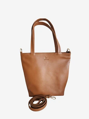 Tote Colibrí  Caramelo - Cuero LWG - Hecho a mano
