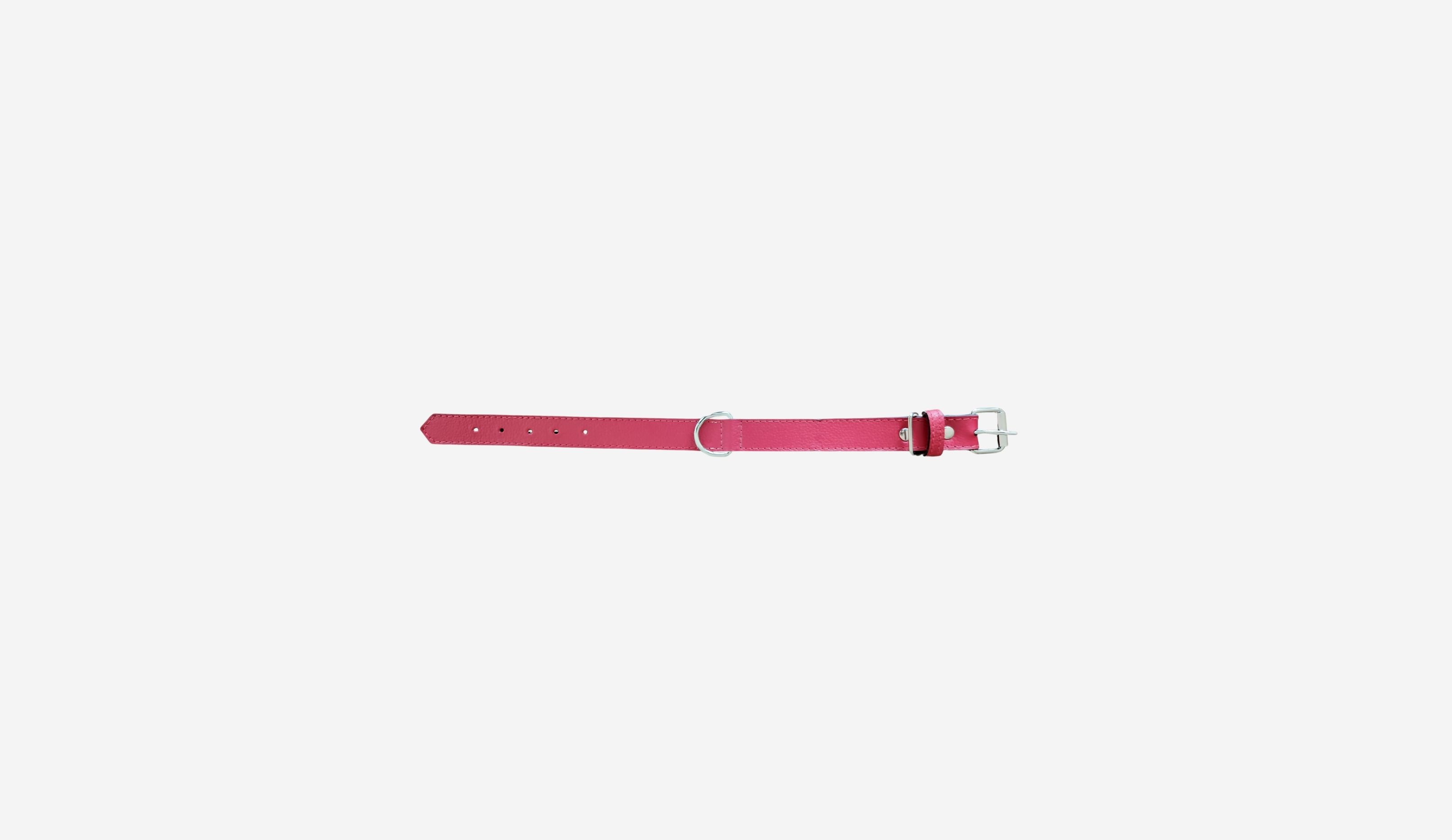 Collar Mascotas Blu - Color Rojo -Cuero LWG - Hecho a mano 3