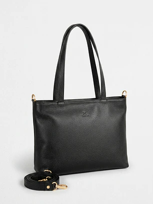 Cartera Atacama Negra - Cuero LWG - Hecho a mano 