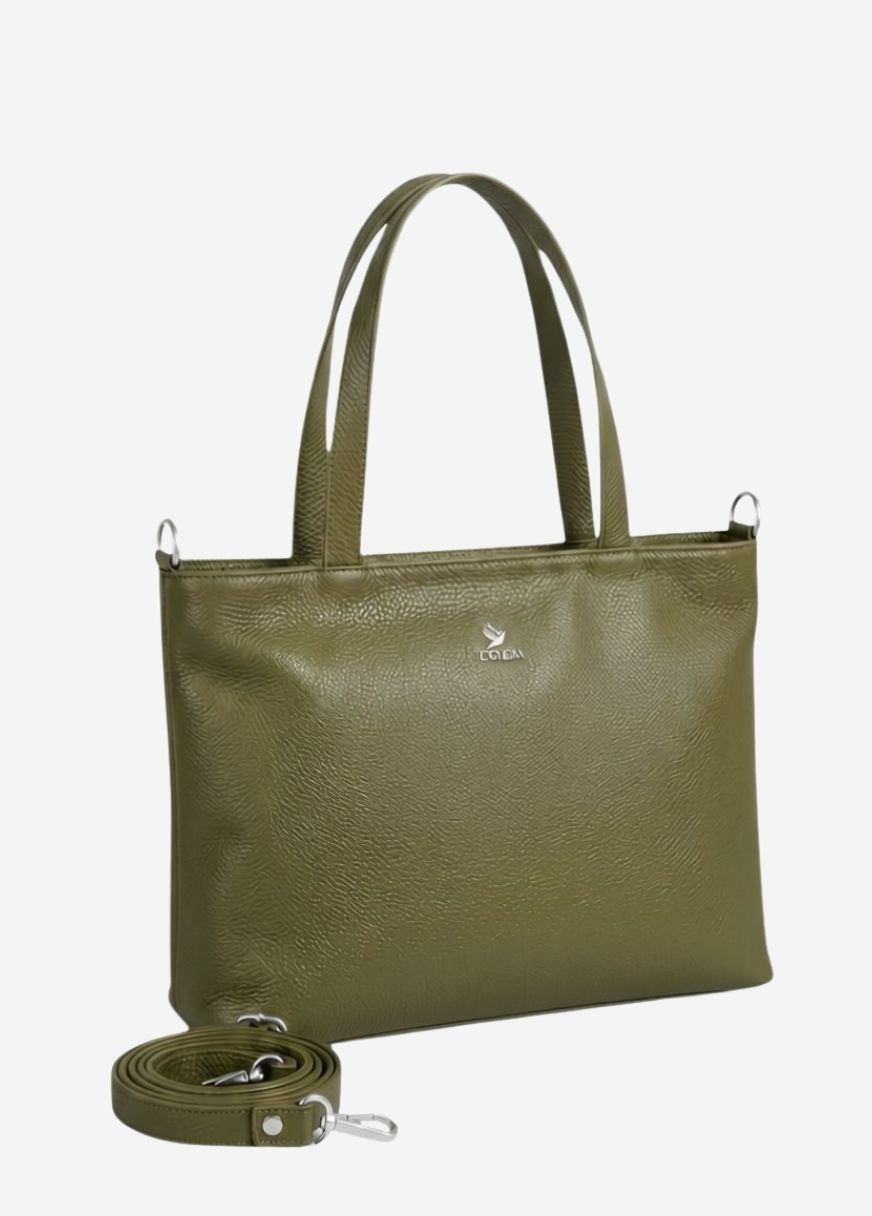 Tote Atacama - Color Verde - Cuero LWG - Hecho a mano  1