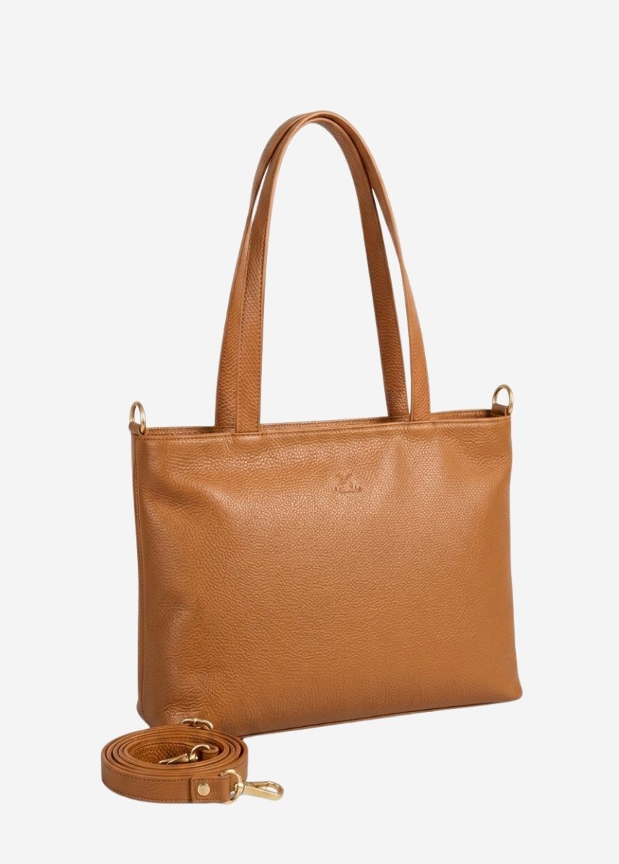 Tote Atacama - Color Caramelo - Cuero LWG - Hecho a mano  1