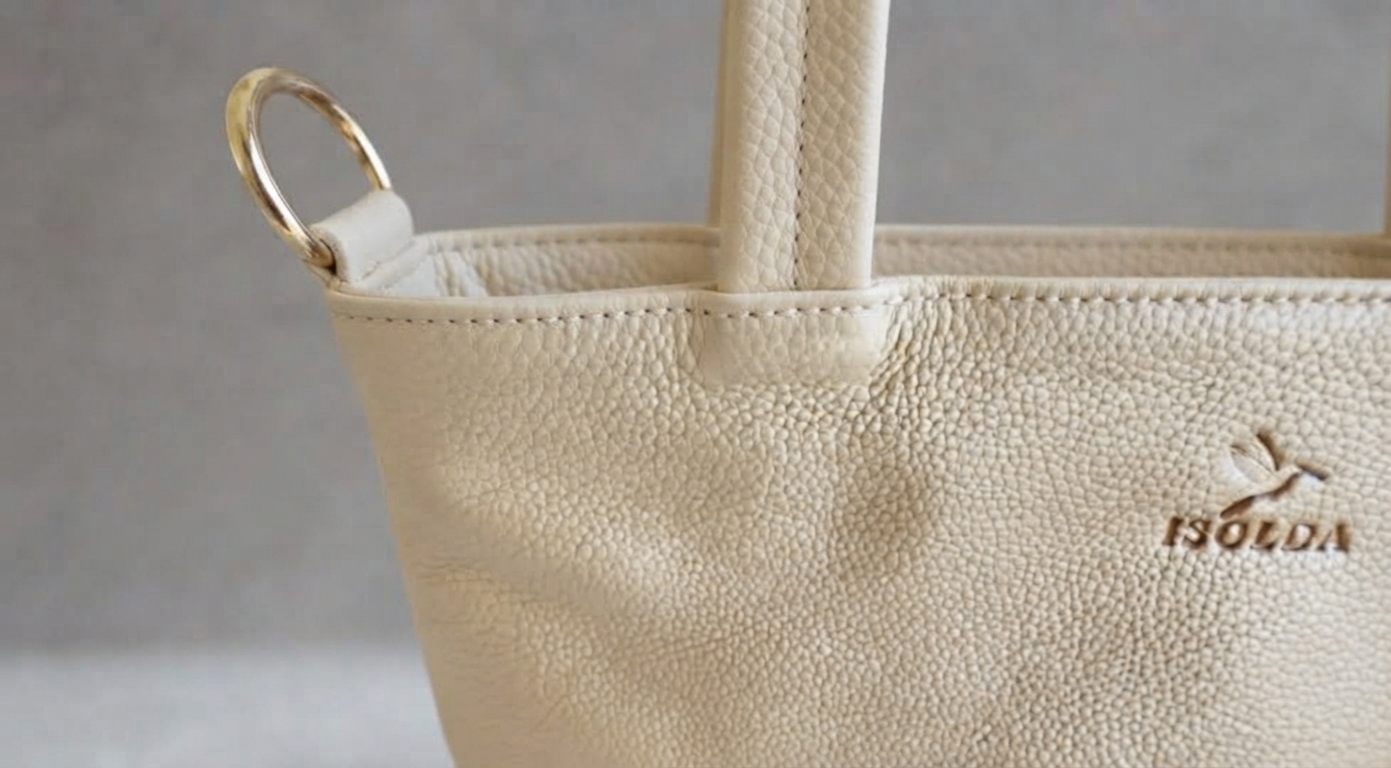 Tote Colibrí - Color Marfil - Cuero LWG - Hecho a mano 3