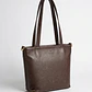 Tote Colibrí - Color Chocolate - Cuero LWG - Hecho a mano  - Miniatura 1