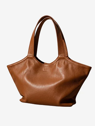 Shopper Isolda - Color Caramelo - Cuero LWG - Hecho a mano