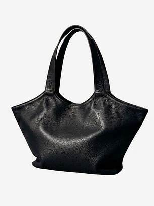 Shopper Isolda - Color Negro - Cuero LWG - Hecho a mano