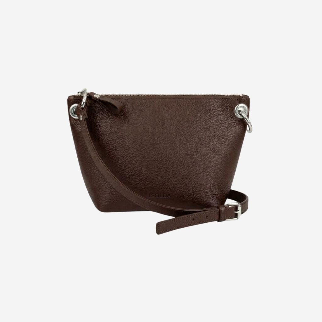 Cartera Colibrí - Color Chocolate - Cuero LWG - Hecho a mano 1