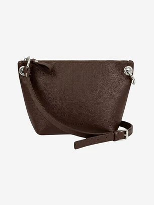 Cartera Colibrí - Color Chocolate - Cuero LWG - Hecho a mano