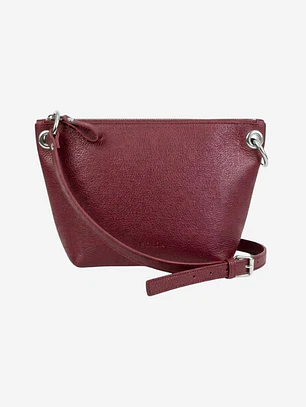 Cartera Colibrí  - Color Burdeo - Cuero LWG - Hecho a mano