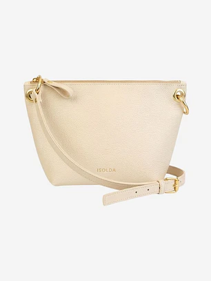 Cartera Colibrí - Color Marfil - Cuero LWG - Hecho a mano