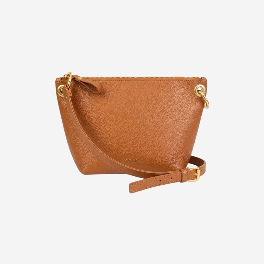 Cartera Colibrí  - Color Caramelo - Cuero LWG - Hecho a mano 1