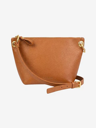 Cartera Colibrí  - Color Caramelo - Cuero LWG - Hecho a mano