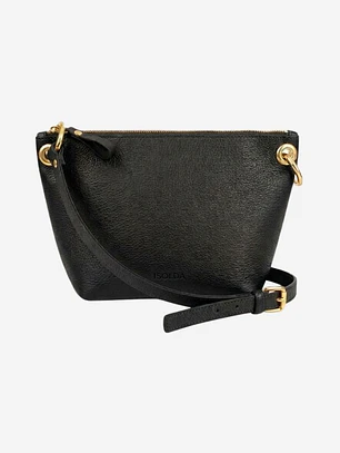 Cartera Colibrí - Color Negro - Cuero LWG - Hecho a mano