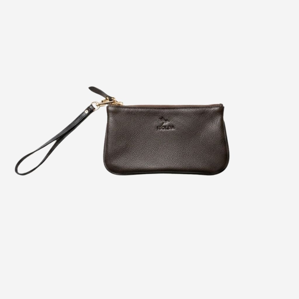 Cartera de mano Isolda - Color Chocolate - Cuero LWG - Hecho a mano 1