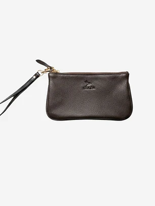 Cartera de mano Isolda - Color Chocolate - Cuero LWG - Hecho a mano