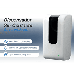 Dispensador alcohol gel y líquidos sin contacto sensor inteligente