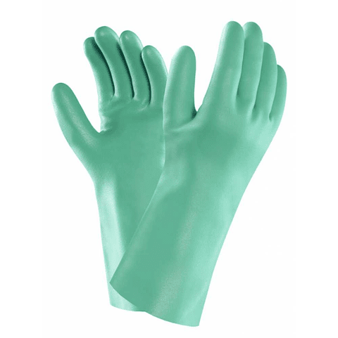Guante nitrilo verde flocado (13 pulgadas )
