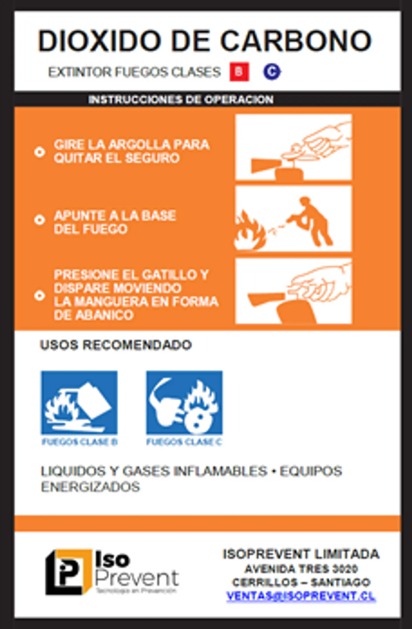 Recarga carro extintor 10 Kilos CO2 ( RC10 ) 2