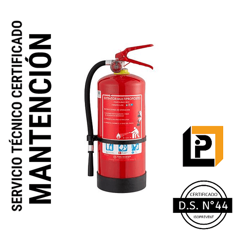 Mantención Extintor 4 Kilos PQS ( MP4 )
