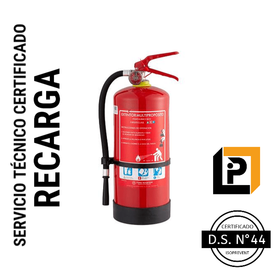 Recarga extintor 4 Kilos PQS ( RP4 ) 2