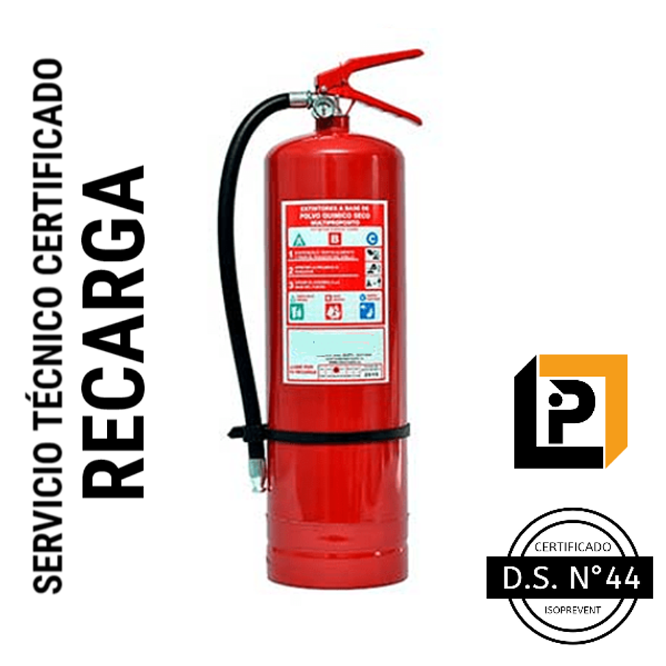 Recarga extintor 10 Kilos PQS ( RP10 ) 2