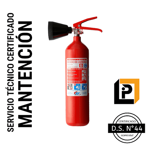 Mantención Extintor 2 Kilos CO2 ( MC2 )