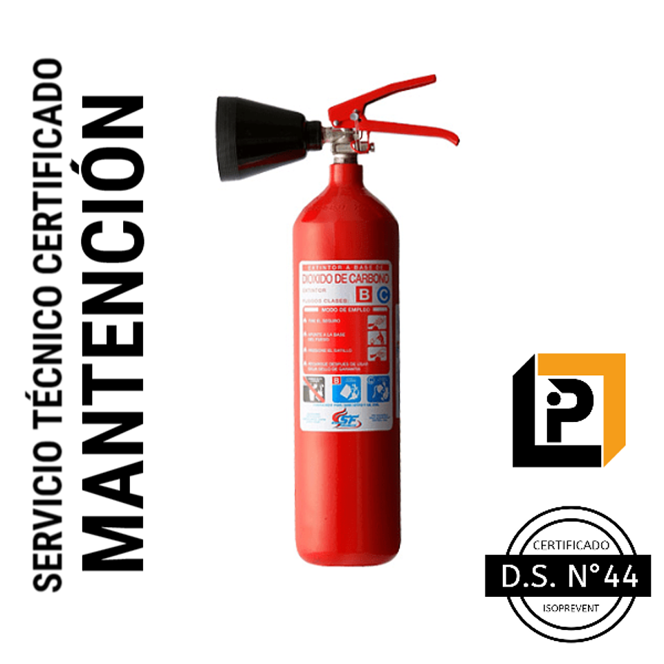 Mantención Extintor 2 Kilos CO2 ( MC2 ) 2