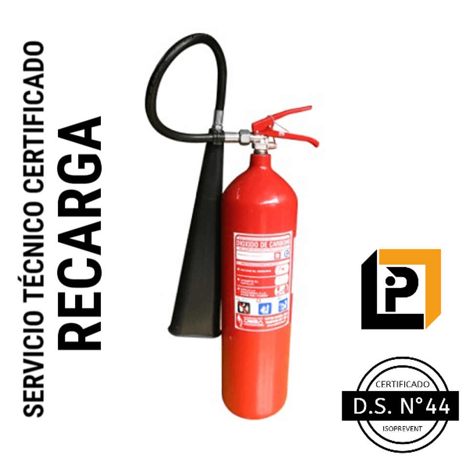 Recarga extintor 6 Kilos CO2 ( RC6 ) 2
