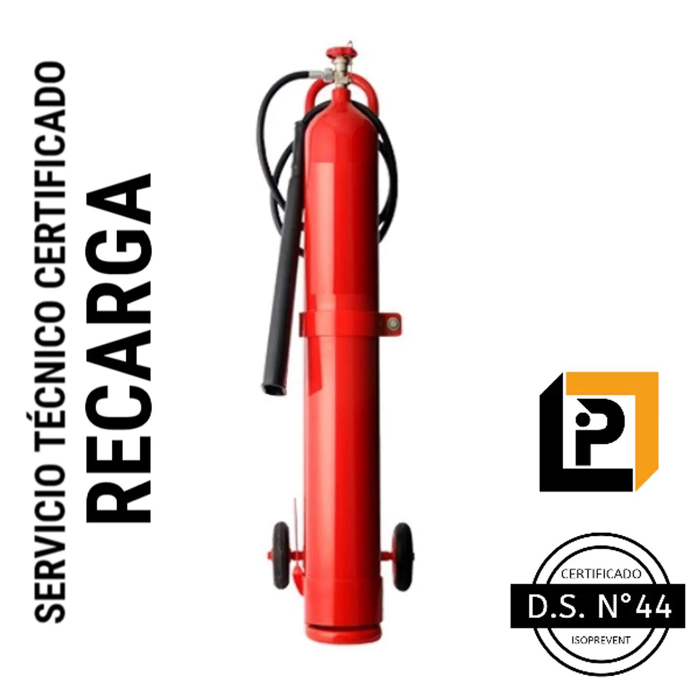 Recarga carro extintor 10 Kilos CO2 ( RC10 ) 1