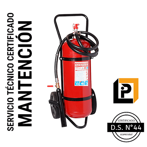 Mantención carro extintor 25 Kilos PQS ( MP25)