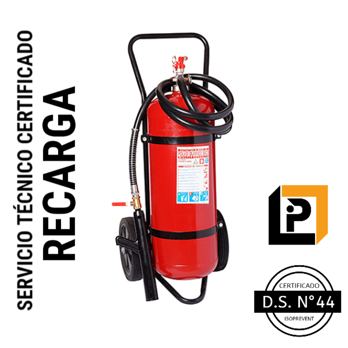 Recarga carro extintor 100 Kilos PQS ( RP100) 4