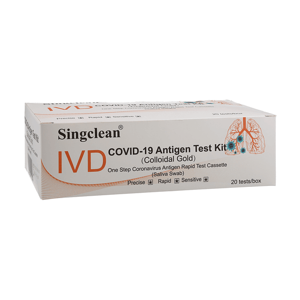 Test rápido antígeno salival - Caja 20 Kit 1