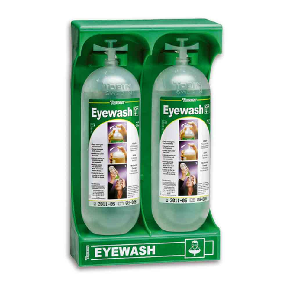 Botella lava ojos con soporte tobin (2 UN) 1