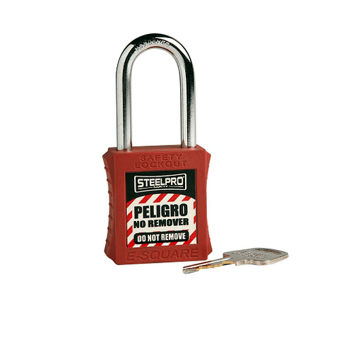 CANDADO STEELPRO X10 ROJO