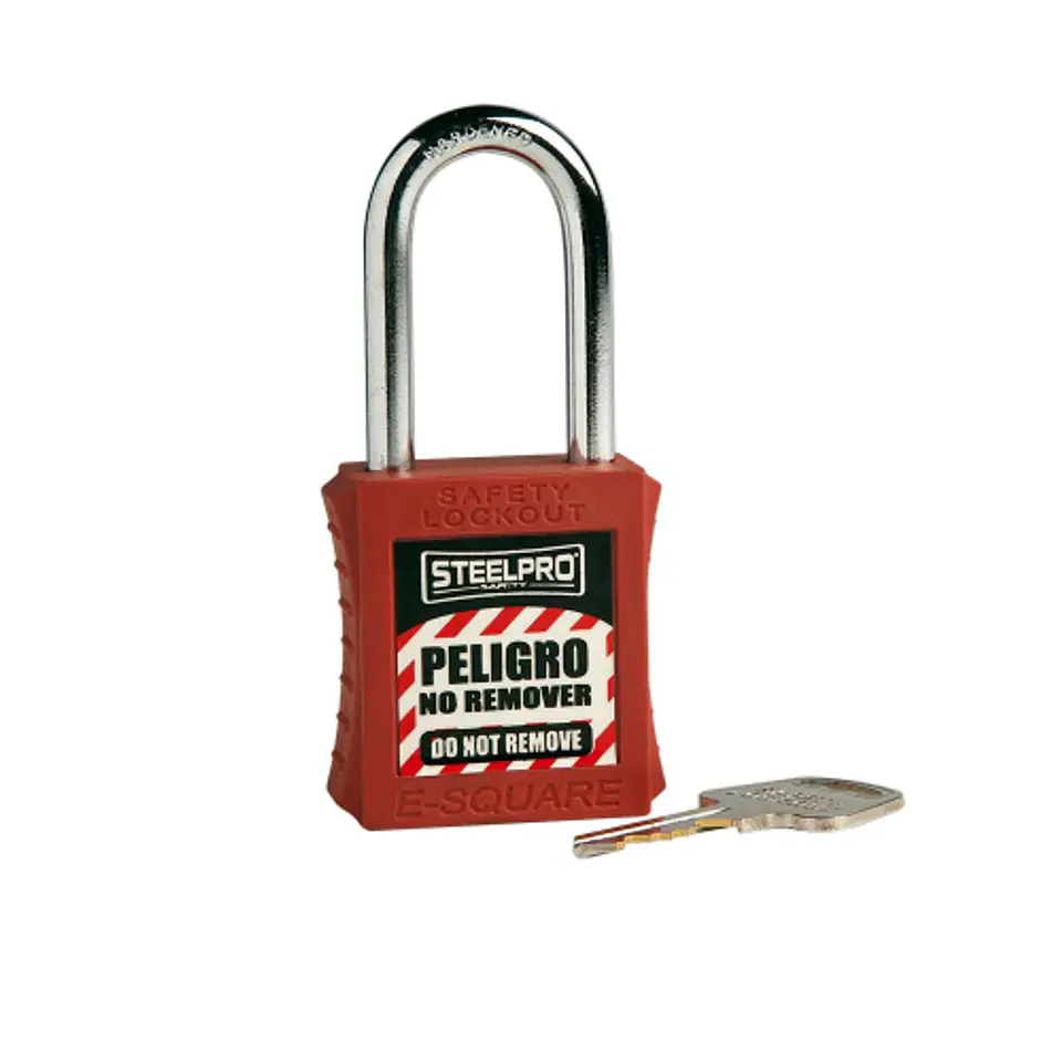 CANDADO STEELPRO X10 ROJO 1